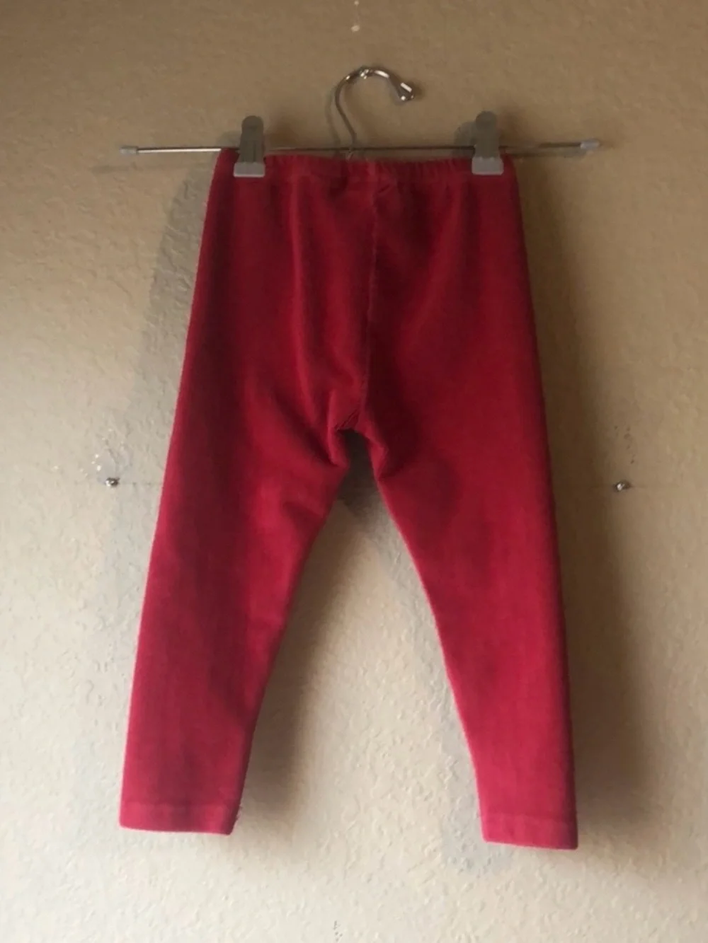 Gymboree Pants Girls Vintage Y2K Leggings Elastic Waist Red Corduroy Small 3 Yrs